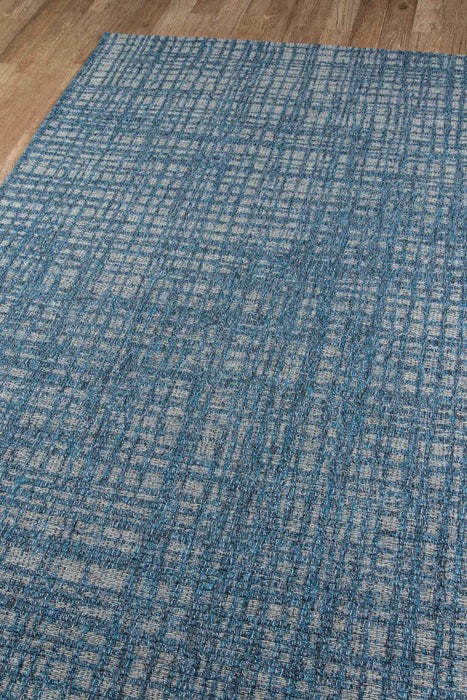 Nayah Contemporary 2'0\" x 10'0\" Runner Rug in Blue Indoor Area Rug