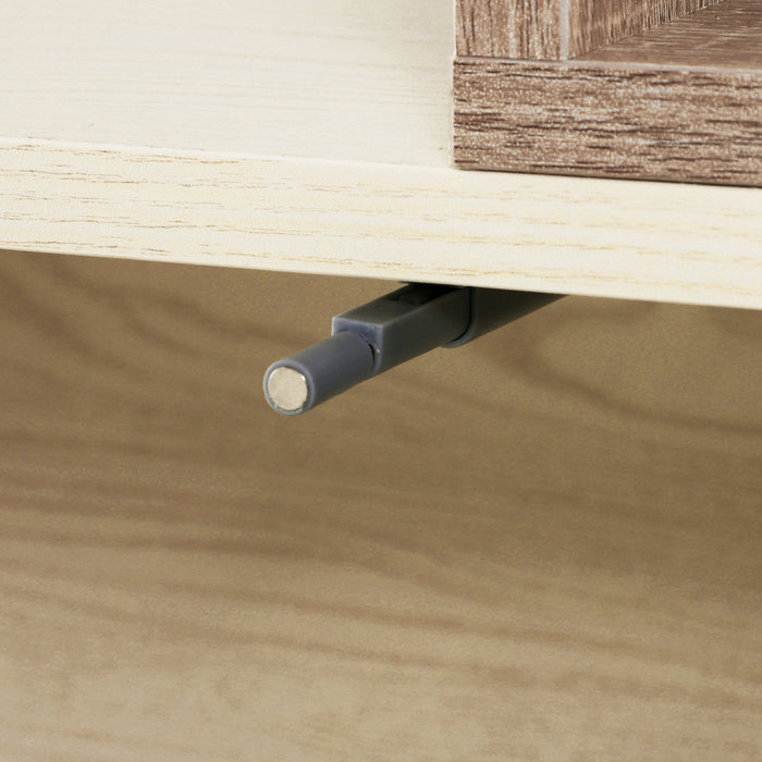 HOMCOM Heavy-Duty 360° Rotating Shelf Multifunction Organizer Storage White Oak