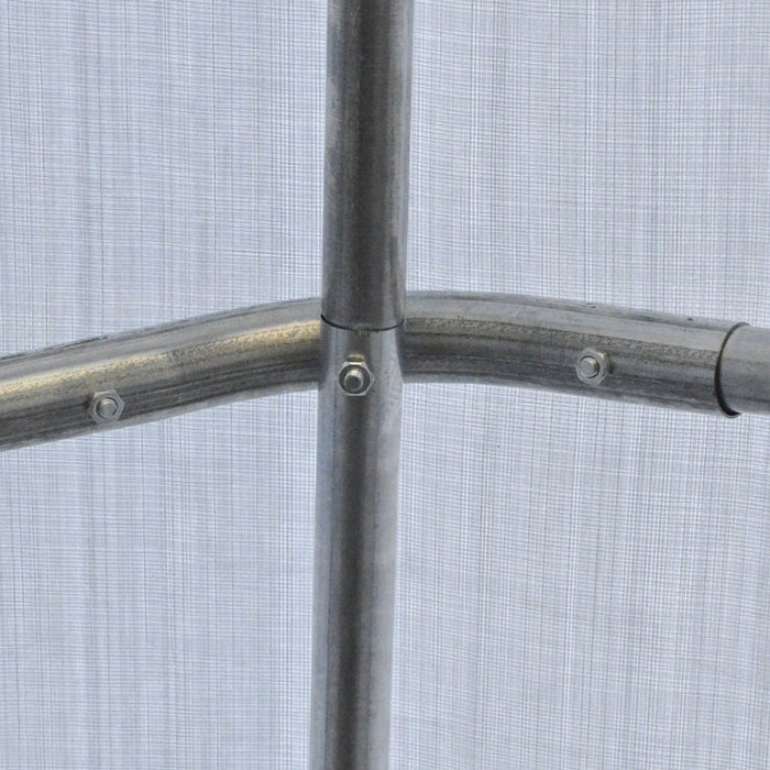 Outsunny 8'x6' Outdoor Storage Shelter With Roll Up And Zipper Door