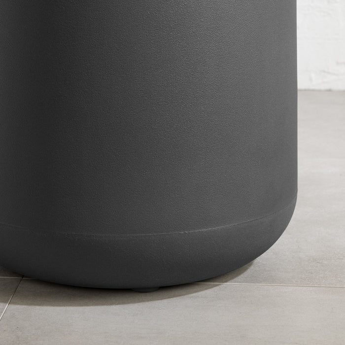 Dalya Round Outdoor Side Table Dark Gray - South Shore Coffee Table