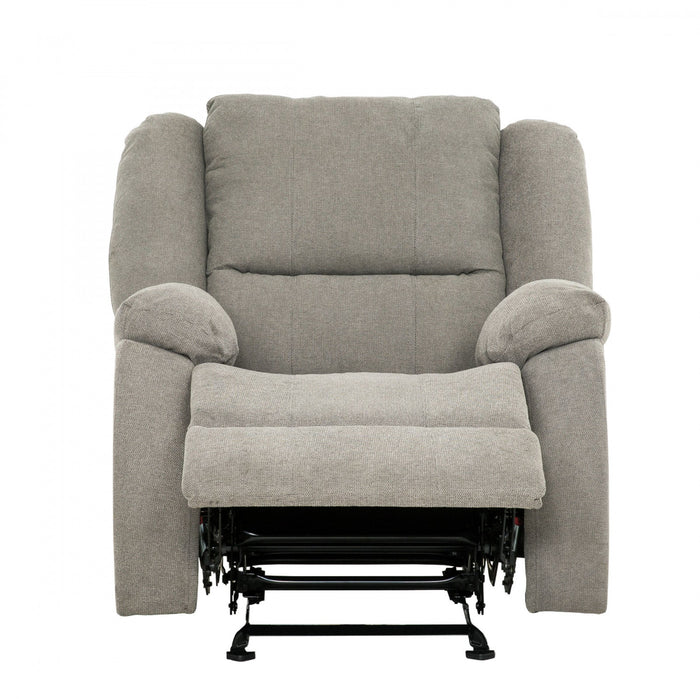 Tobin 36 in. Upholstered Rocker Recliner Chair - Grey