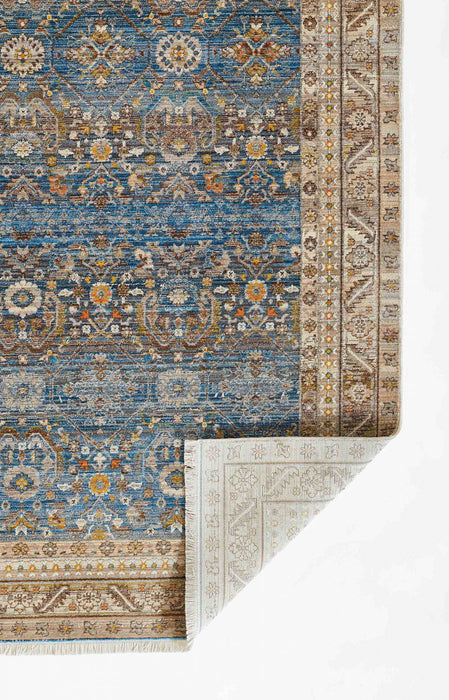 Gianna Traditional 9'0\" x 12'0\" Area Rug in Blue Indoor Area Rug