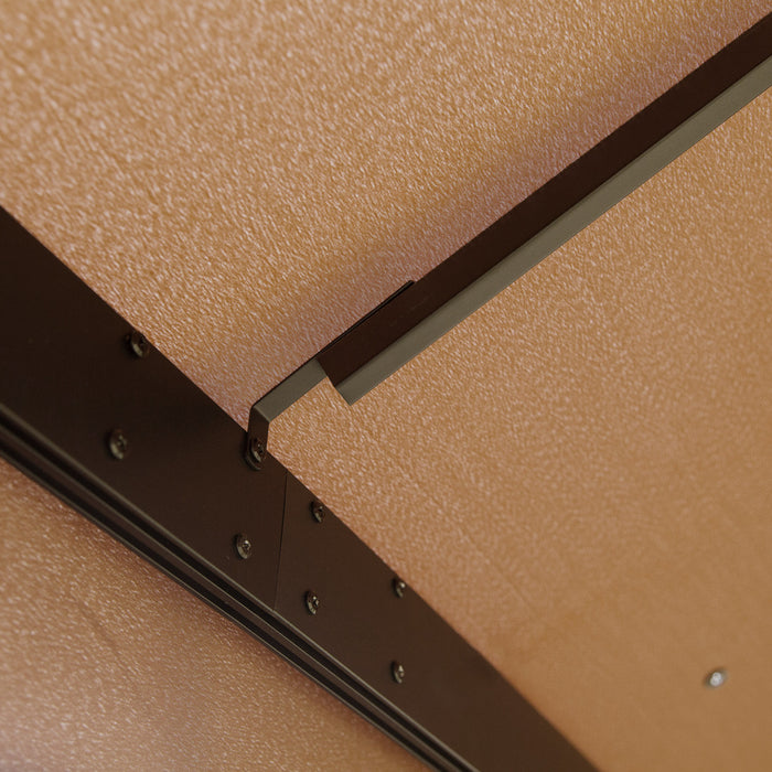 Outsunny 10' X 10' Outdoor Patio Gazebo Shelter Tent W/ Sidewalls, Brown