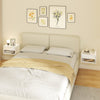 HOMCOM Floating Bedside Tables Set of 2, Wall-Mounted Nightstand White