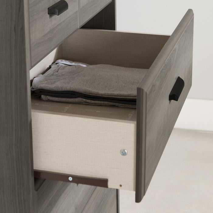 Versa 5-drawer Chest - Gray Maple