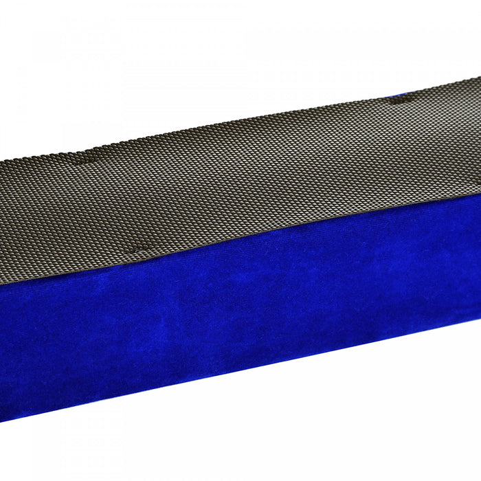 Soozier 7FT Folding Balance Beam, Gymnastics Beam with Suede Surface, Blue