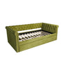 Sophia Tufted Design Upholstered Daybed with Trundle and Comfortable Backrest,Green  | La Sophia Daybed avec design capitonne, revetement en tissu, lit d'appoint avec trundle et dossier confortable, couleur verte