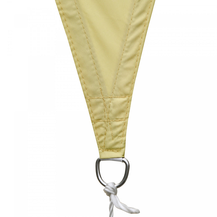 Outsunny Triangle 13x13x13ft Sun Sail Shade Garden Uv Block Sunshade Outdoor Canopy Patio Lawn Shelter Sand