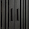 HOMCOM Shoe Cabinet with 5-tier Open Shelves for 17 Pairs Black