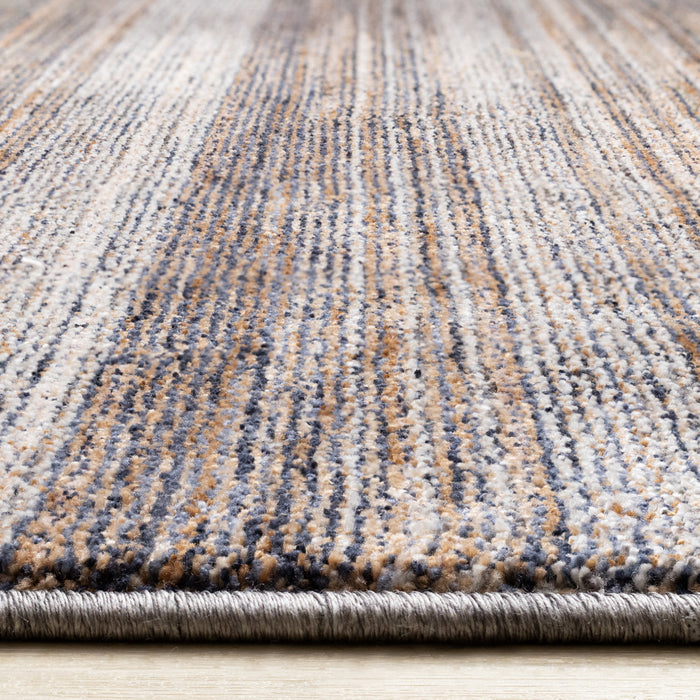 Olivia Distressed Geometric Red White Grey Area Rug - 7'10\" x 10'2\"