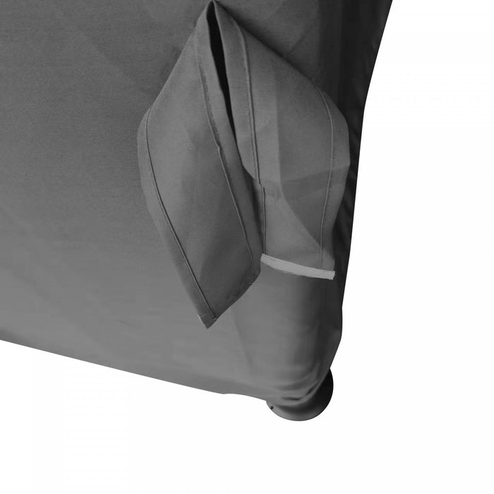 Outsunny 10' X 10' 2-tier Patio Gazebo With Mesh Sidewalls, Dark Grey