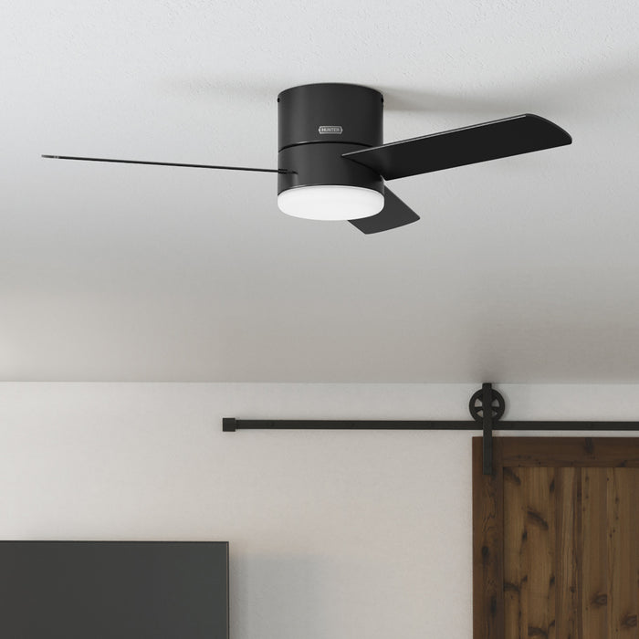 Minimus Ceiling Fan with Light Fixture - Black
