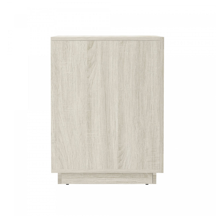 Soren Contemporary 26\" Nightstand in Whitewashed Oak (1-Drawer)