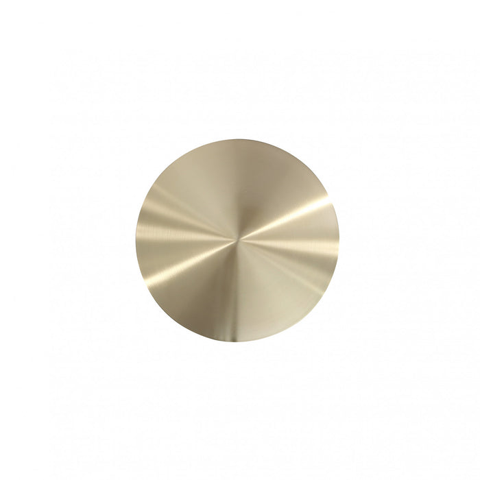 Patchin Modern End Table in Brown and Gold