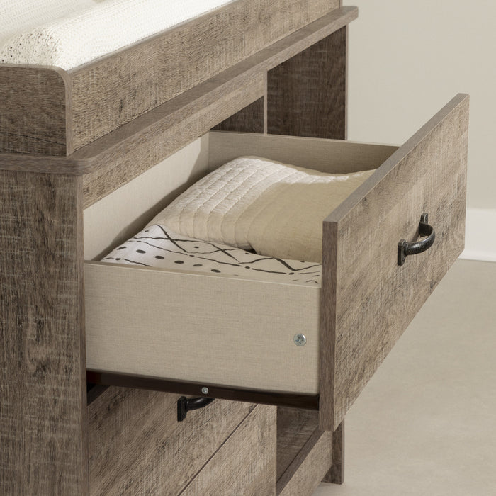 Tassio 3-drawer Changing Table - Weathered Oak 