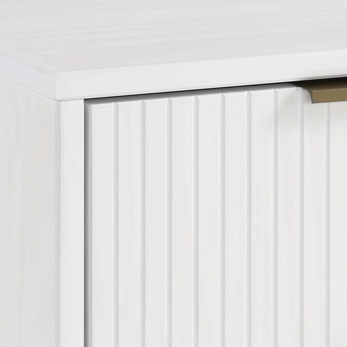 Granville Modern 55\" Dresser in White (6-Drawer)