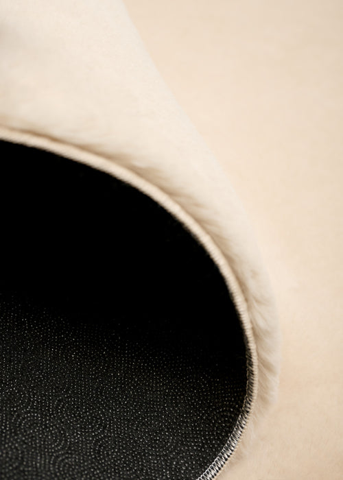 Argo Plush & Shags Beige Washable Rug 8'0\" x 10'0\" Indoor Area Rug