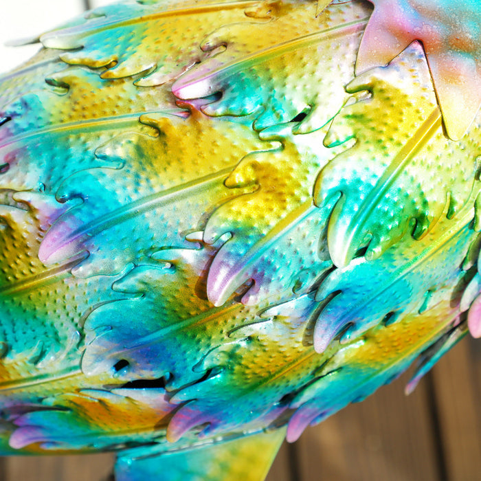 Outsunny Peacock Garden Statue, 32.7\" Standing Steel Lawn Ornament