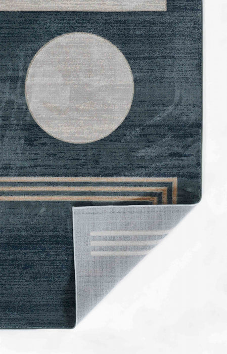 Erisa Contemporary 2'2\" x 7'7\" Runner Rug in Blue Indoor Area Rug