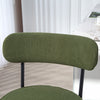 HOMCOM Modern Bar Stools Set of 2 27" Counter Height Barstools, Green