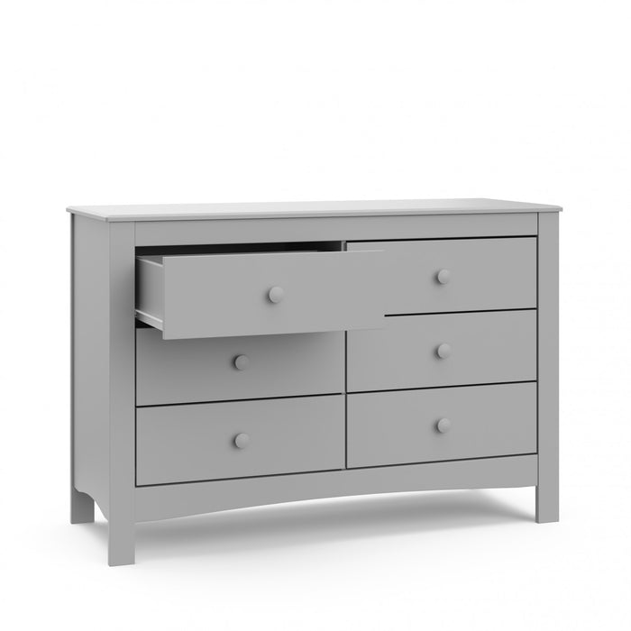 Graco Noah 6 Drawer Dresser - Pebble Gray