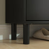 HOMCOM Narrow Shoe Storage Cabinet with Adjustable Shelves, Black