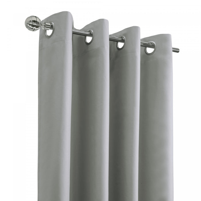 Thermaplus Alpine Light Grey Blackout Grommet Curtain Panel - 52 x 108