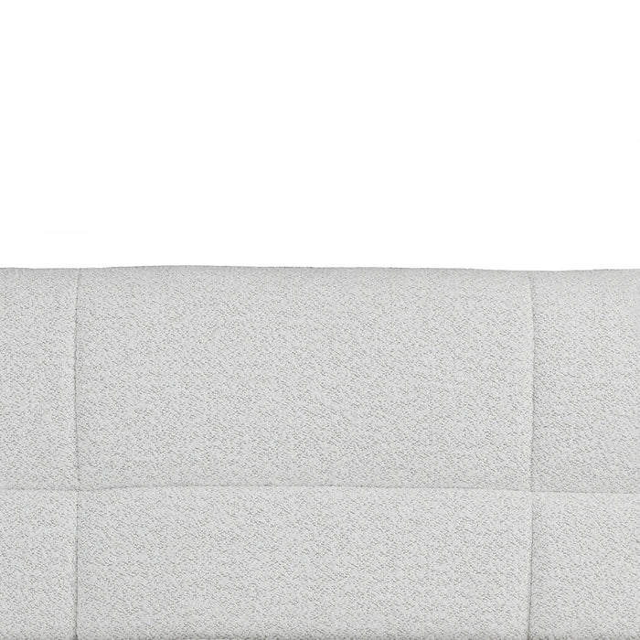 Trevin 71 in. Upholstered Dining Bench with Black Metal Legs (Seats 3)