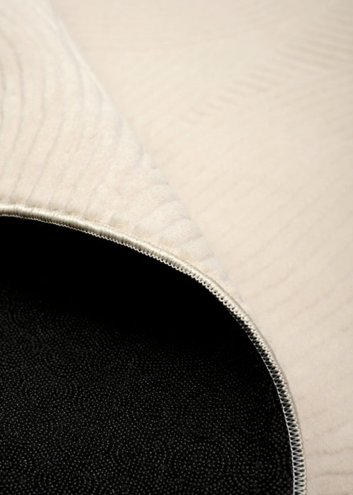 Elion Contemporary Cream Washable Rug 8'0\" x 10'0\" Indoor Area Rug