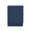 Elara Contemporary 18" Solid Wood Nightstand in Midnight Blue (2-Drawer) | Table de nuit contemporaine Elara 18" en bois massif bleu minuit (2 tiroirs)