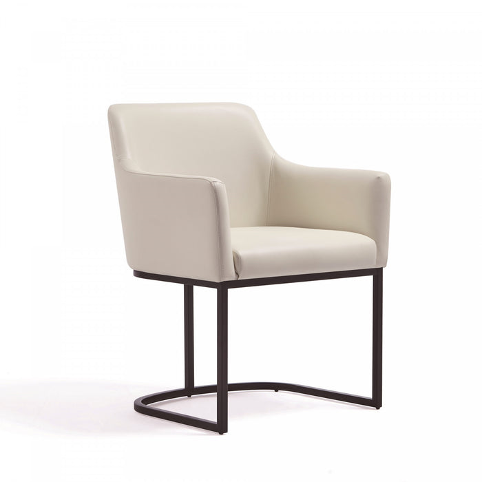 Serena Modern 8-Piece Dining Set in Ivory Dining Chair