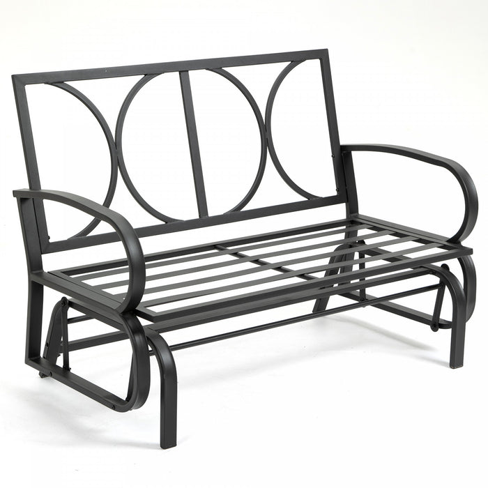 Outsunny 2-person Outdoor Glider Chair Red