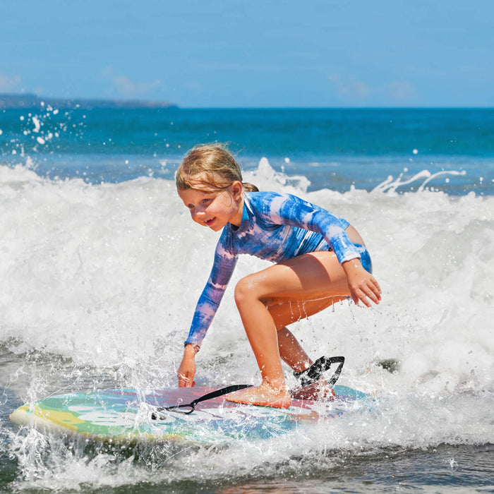 Costway 37\" Lightweight Body Board With Eps Core Xpe Deck Hdpe Bottom Crescent Tail Colorful