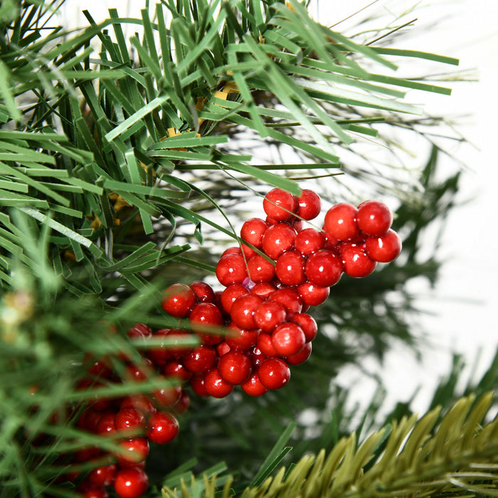 Homcom 2 Pack 1.5ft Prelit Artificial Christmas Tree Outdoors