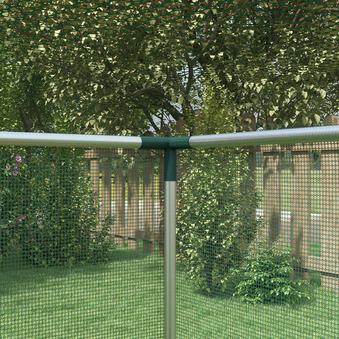 Outsunny 4' X 4' Plant Protection Tent Crop Cage With Door, Green