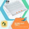 Pawhut 60" Bird Cage Open Top For Finches, Canaries, Budgies, With Rolling Stand, Removable Tray, St|Pawhut Cage A Oiseaux A Dessus Ouvert De 60" Pour Pinsons, Canaris, Perruches, Avec Support Roulant,
