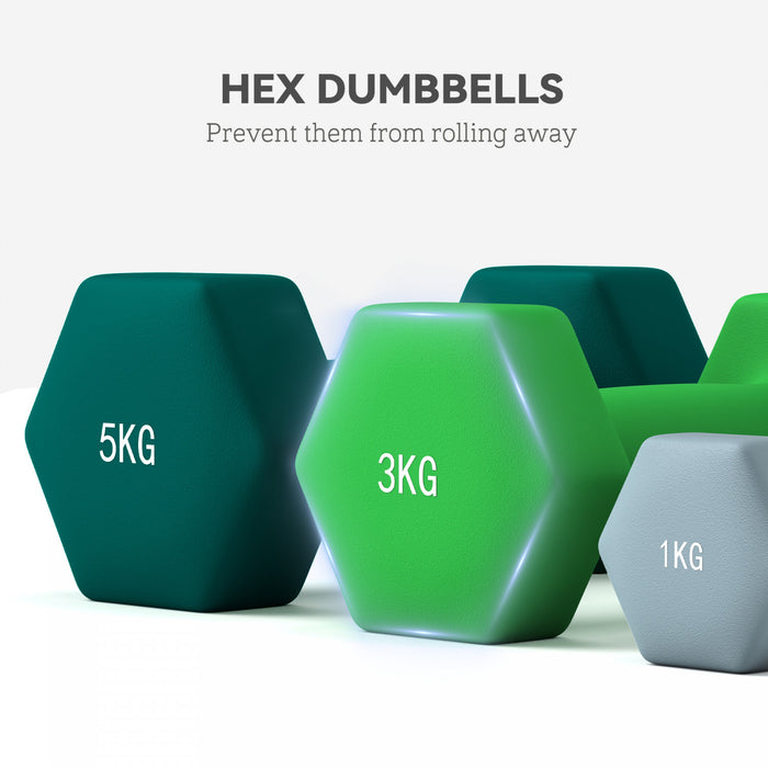 Soozier 40 LBS Hex Dumbbell Set, Adjustable Dumbbells with Vertical Rack