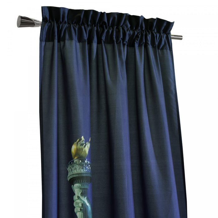 Habitat Statue Of Liberty Light Filtering Pole Top Curtain Panel Pair - 37 x 84