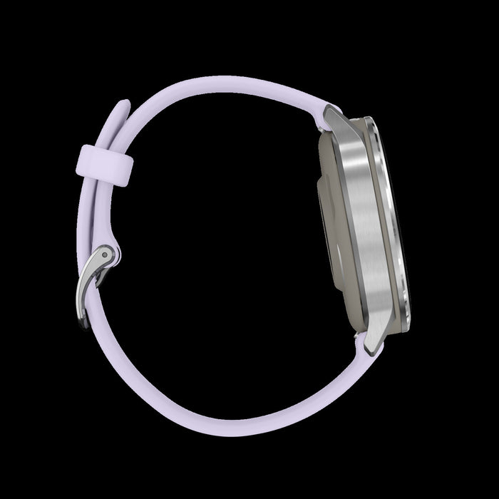 Garmin Venu 4 41mm Silver Periwinkle Wellness Smartwatch - Activity Tracker, HRV Status, Pulse Ox, Women's Health, Multi-Band GPS, Daily Workouts