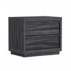 Navis Contemporary 26" Nightstand in Charcoal Gray (2-Drawer) | Table de nuit contemporaine Navis 66 cm en gris charbon (2 tiroirs)