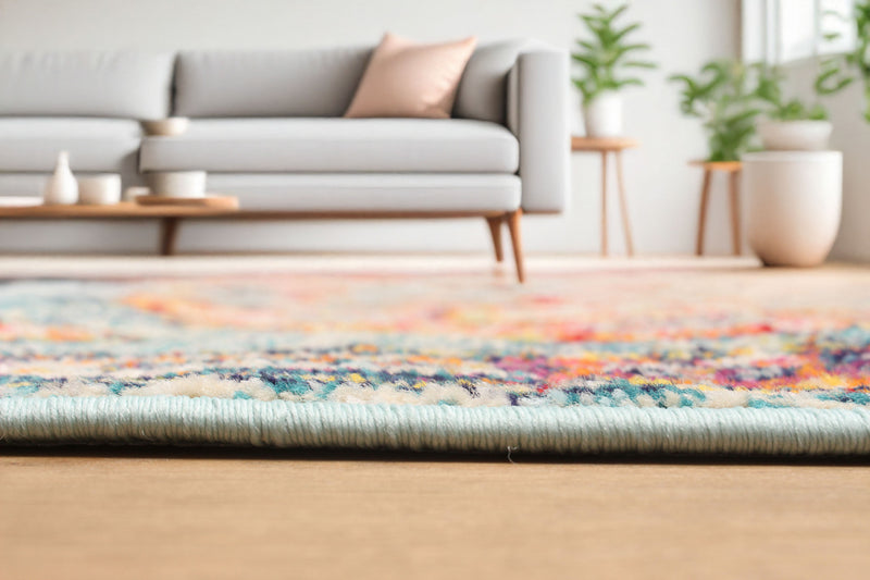 Lotus Blue Rug 2'8\" x 8'2\"