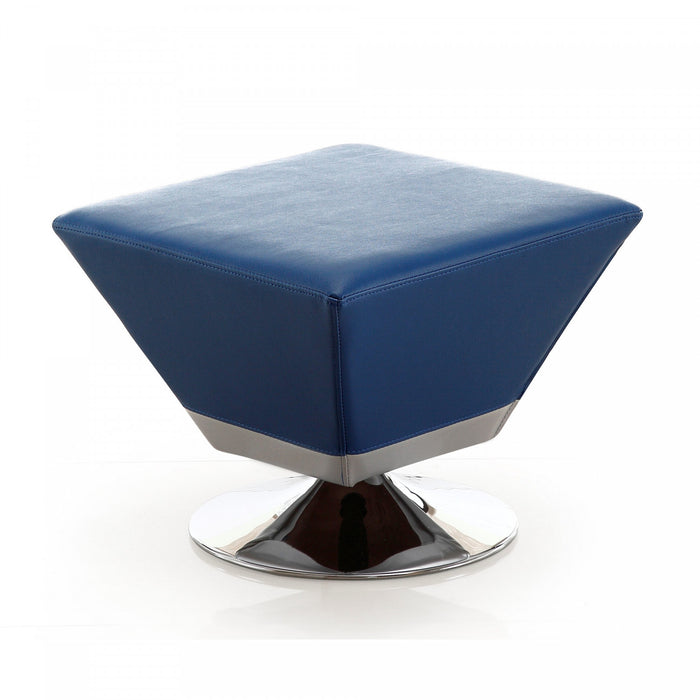 Diamond Modern 1-Piece Accent Ottoman in Blue, Green, Orange, Purple, Red, Tan and Yellow