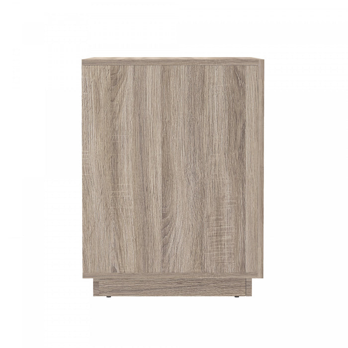 Soren Contemporary 32\" Nightstand in Natural Oak (1-Drawer)