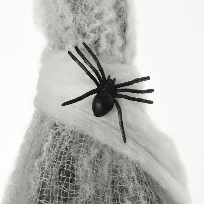 Homcom 55.9\" Animated Halloween Decoration Hanging Mummy With Spider Web