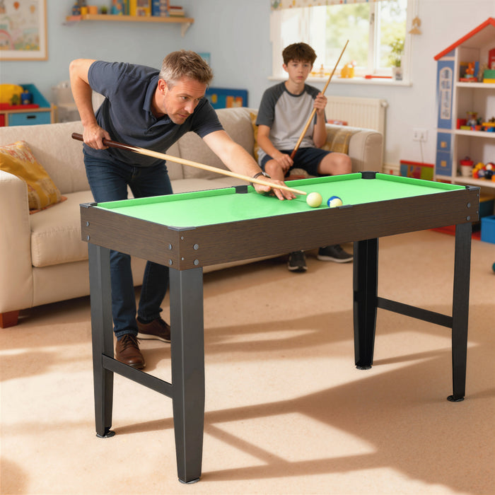 Soozier 55\" Mini Pool Table, Billiard Table Set for Kids and Adults, Green