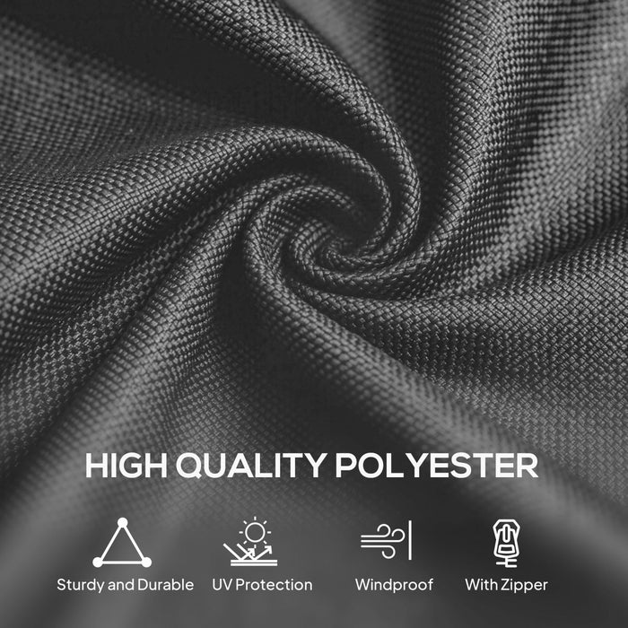 Outsunny 10' x 13' Universal Gazebo Curtains, 4 Panels, Grey