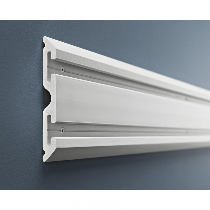Gladiator 4' Wide Geartrack® Channels (2-Pack) - Light Grey