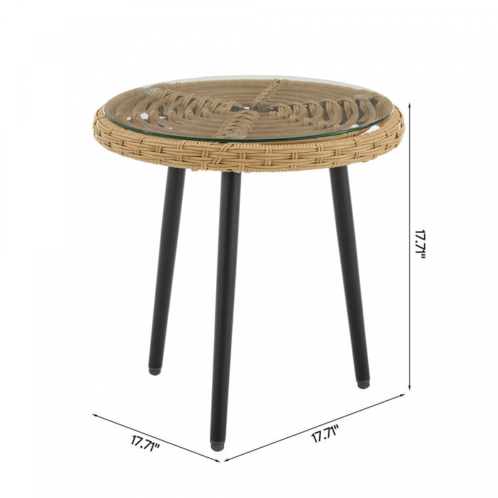 Benson Modern 3-Piece Lounge Chair Set in Gray - Set of 6