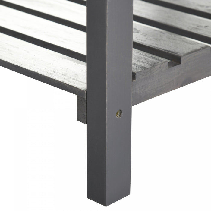 Outsunny Raised Garden Bed With Cold Frame Greenhouse, Grow Grids And Storage Shelf, Outdoor 2 Tiers Elevated Wood Planter Box For Herbs And Vegetables, Use For Patio, Backyard, Balcony