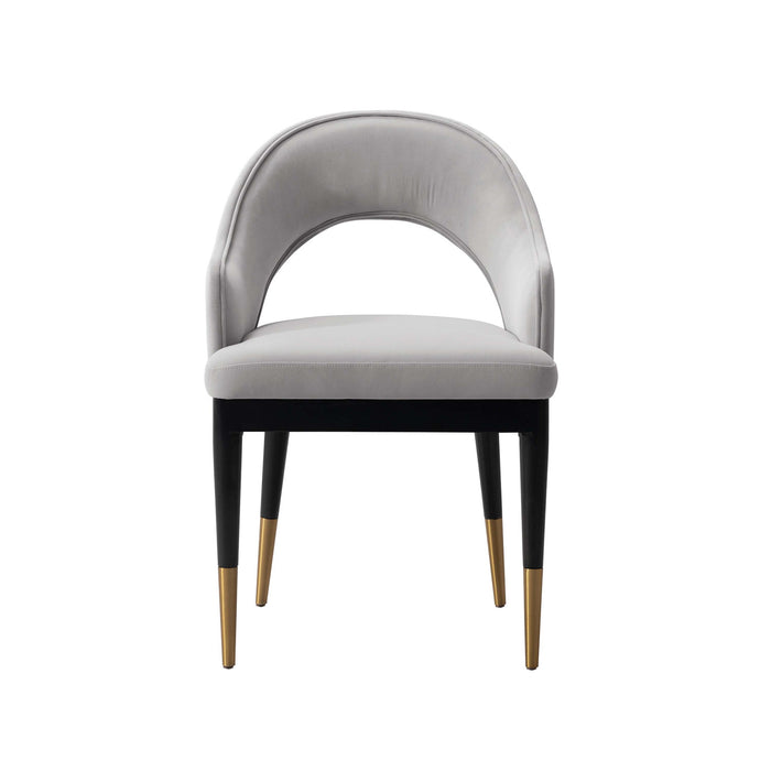 Carrington and Rockaway Modern Industry Chic 5-Piece Dining Set in Light Gray and Black